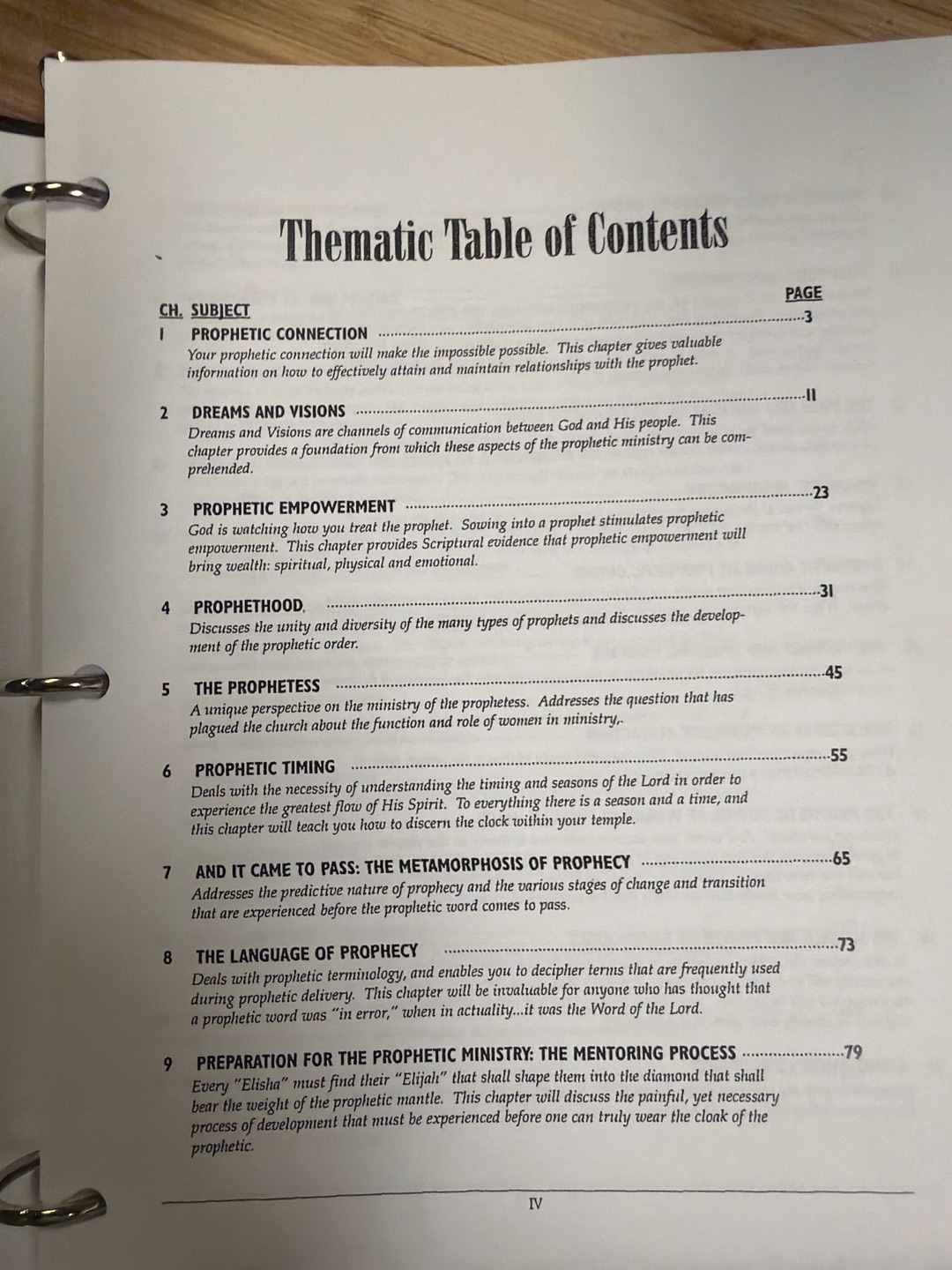 Inside This Manual — Table of Contents, Part I: Foundations